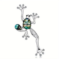 Funny Frog Brooches Metal Animal Brooch Pins For Suits Dress