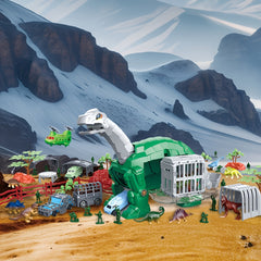 Interactive Dino Toy Set with Helicopter & Dinosaur Models