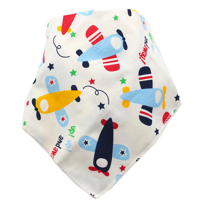 Newborn Feeding Drool Bibs Cotton Triangle Scarf Unisex Baby Teething Bibs