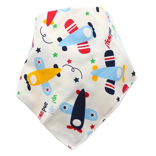Newborn Feeding Drool Bibs Cotton Triangle Scarf Unisex Baby Teething Bibs