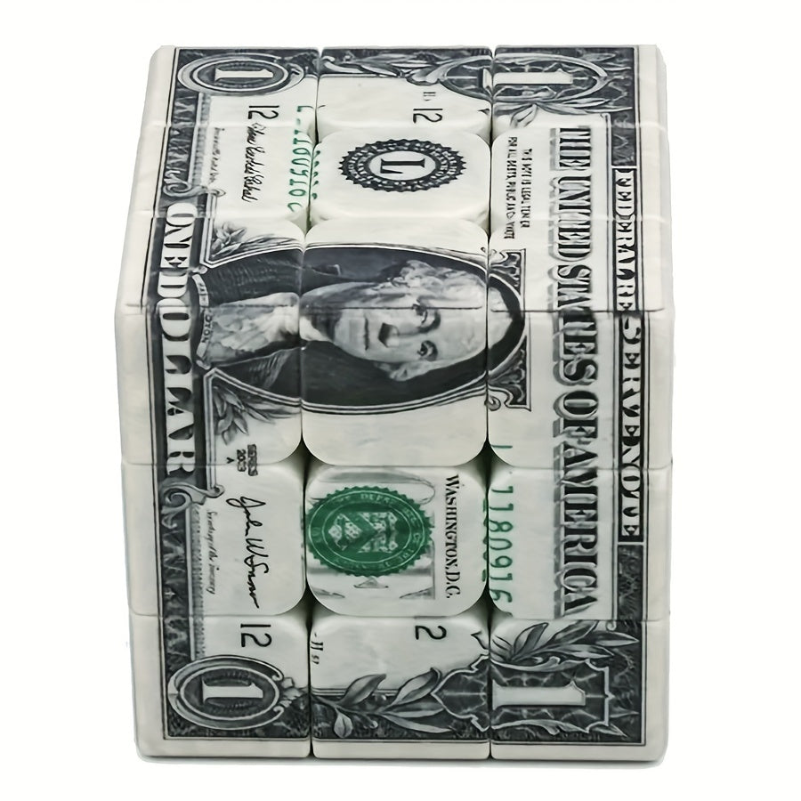 1pc Speed Cube with Unique 1 Bill Infinite Magic Puzzle ABS Resin