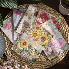 20pcs Irregular Cutting Decorative Paper for DIY Crafts and Scrapbooking