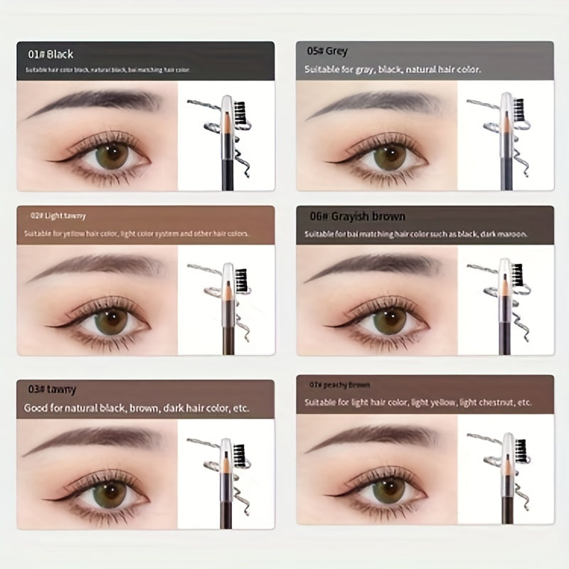 Ultra Slim Tear Off Eyebrow Pencil Waterproof Durable Smudge Proof Makeup Pen