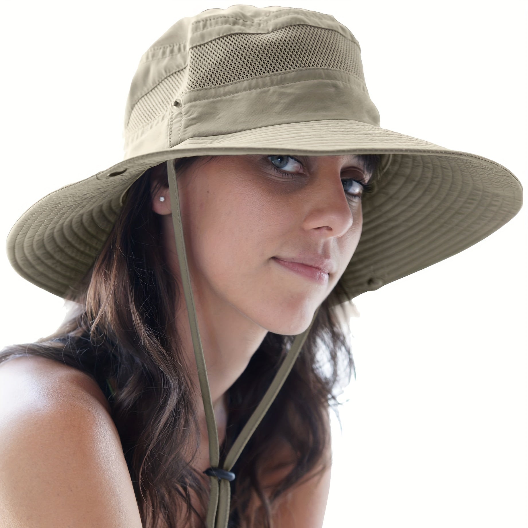 Wide Brim Sun Hat UV Protection Outdoor Bucket Hat Unisex Boonie Hats