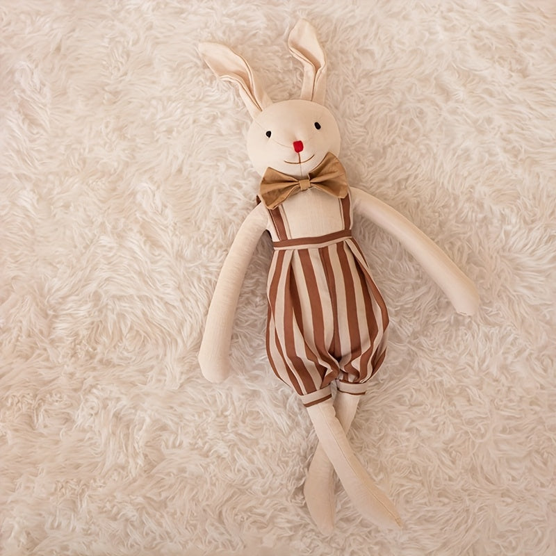 Mushroom Bear 13 78in Soft Bunny Plush Toy Linen & Khaki Rabbits