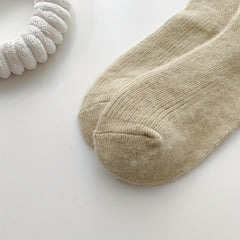 6 Pairs Cozy Mid Tube Women's Socks Solid Colors