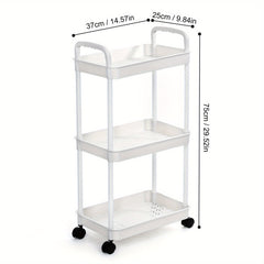 Small Storage Cart 2 layer Under Desk Storage Rack Movable Storage Organizer Rac