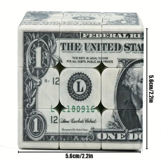1pc Speed Cube with Unique 1 Bill Infinite Magic Puzzle ABS Resin