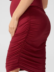Maternity Casual Short Sleeve Dress for Summer Nursing Breastfeeding