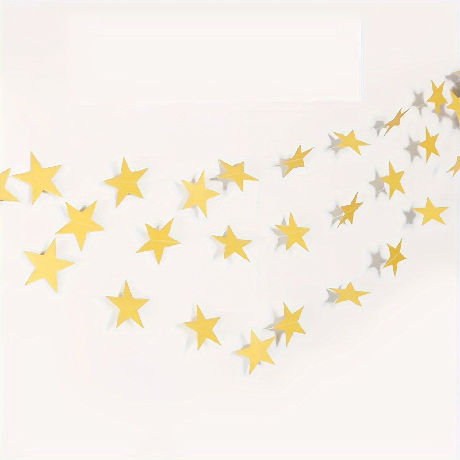 Golden Paper Stars for Party Decorations 4M Flag Background