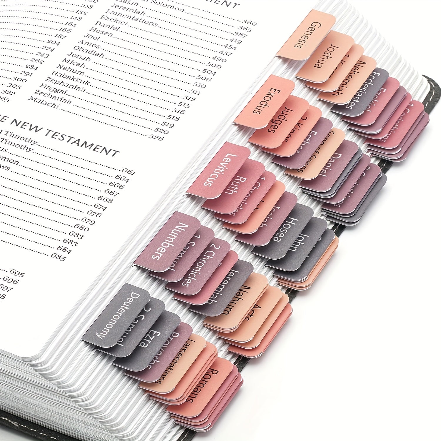 Bible Tabs Sticky Index Tabs 75 Tabs Sunset Shades Vintage Laminated Bible Tabs