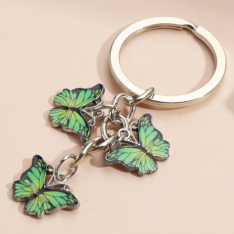 Colorful Butterfly Car Keychain