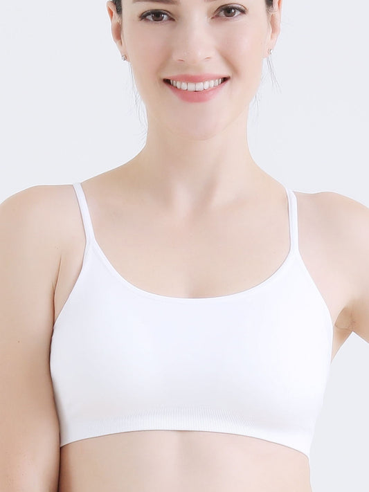 3pcs Solid Cami Tops Soft & Comfy Sports Crop Top Women's Lingerie