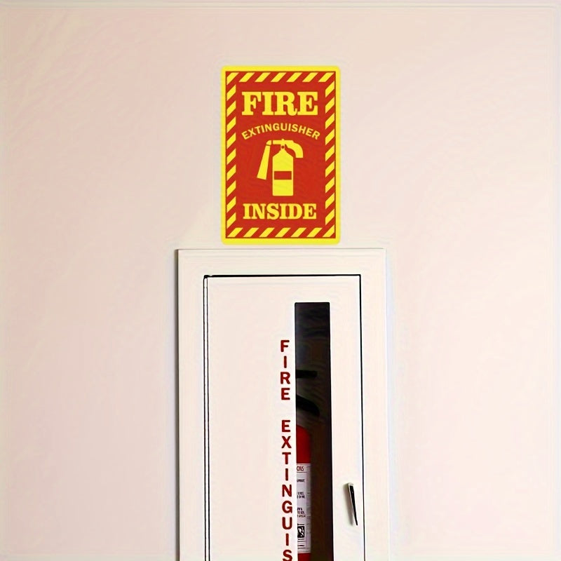 6pcs Fire Extinguisher Indicator Vinyl Sticker for Safety
