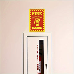 6pcs Fire Extinguisher Indicator Vinyl Sticker for Safety