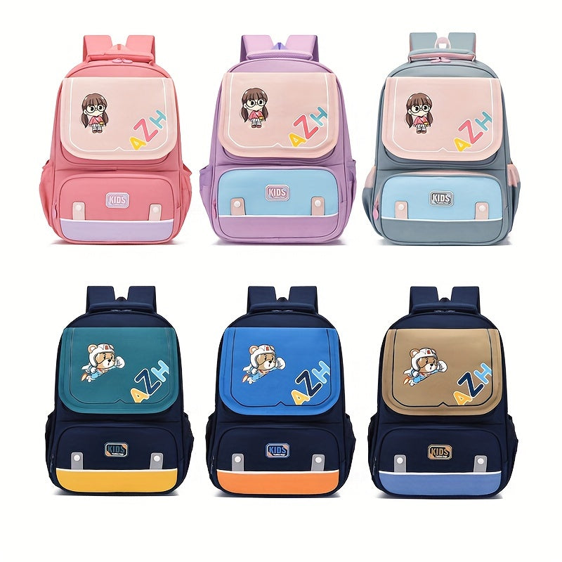 Kids Cartoon Schoolbag - Large Capacity Backpack