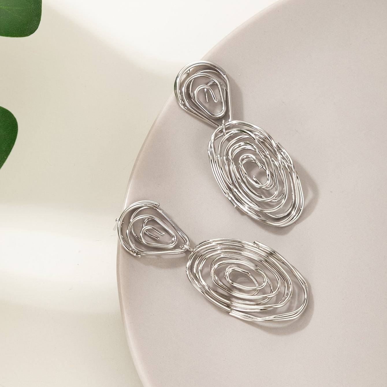 Geometric Bohemian Spiral Earrings Fine Jewelry Gift