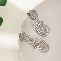 Geometric Bohemian Spiral Earrings Fine Jewelry Gift