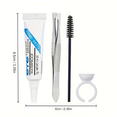 4pcs False Eyelashes Extension Kit Eyelash Adhesive Glue Ring Eyelash Brush