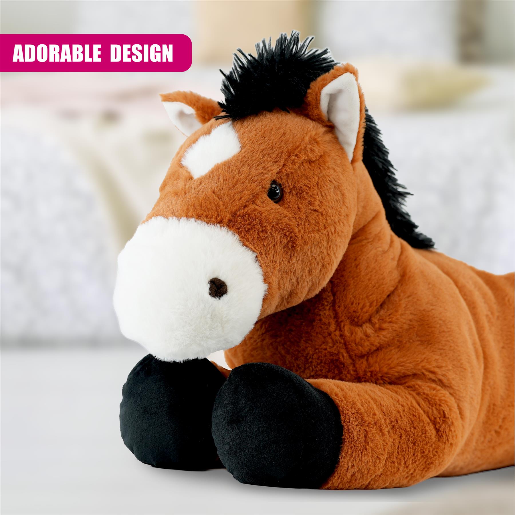 Large Brown Horse Teddy Soft Plush Toy