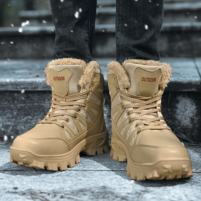 Men's Warm Snow Boots Hiking Boots Winter