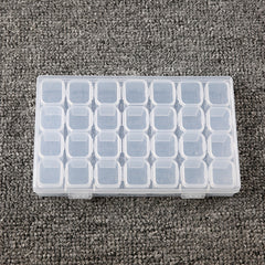 28 Grid DIY Embroidery Cross Stitch Tool Storage Box
