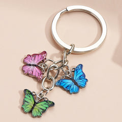 Colorful Butterfly Car Keychain