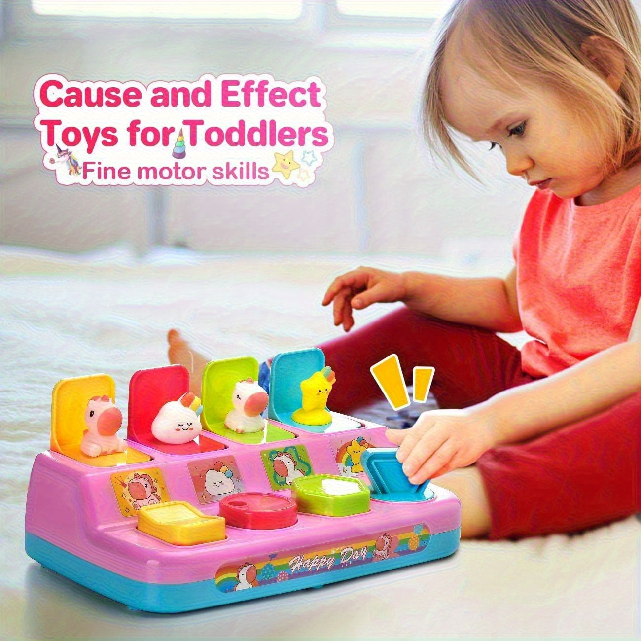 Interactive Pop Up Toy for Kids 0-2 Years