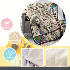 To My Daughter Soft Throw Blanket for Home & Outdoor Use
