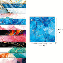 24 Sheets 6x6 Glittery Printing Paper for DIY Scrapbooking Gift Wrapping