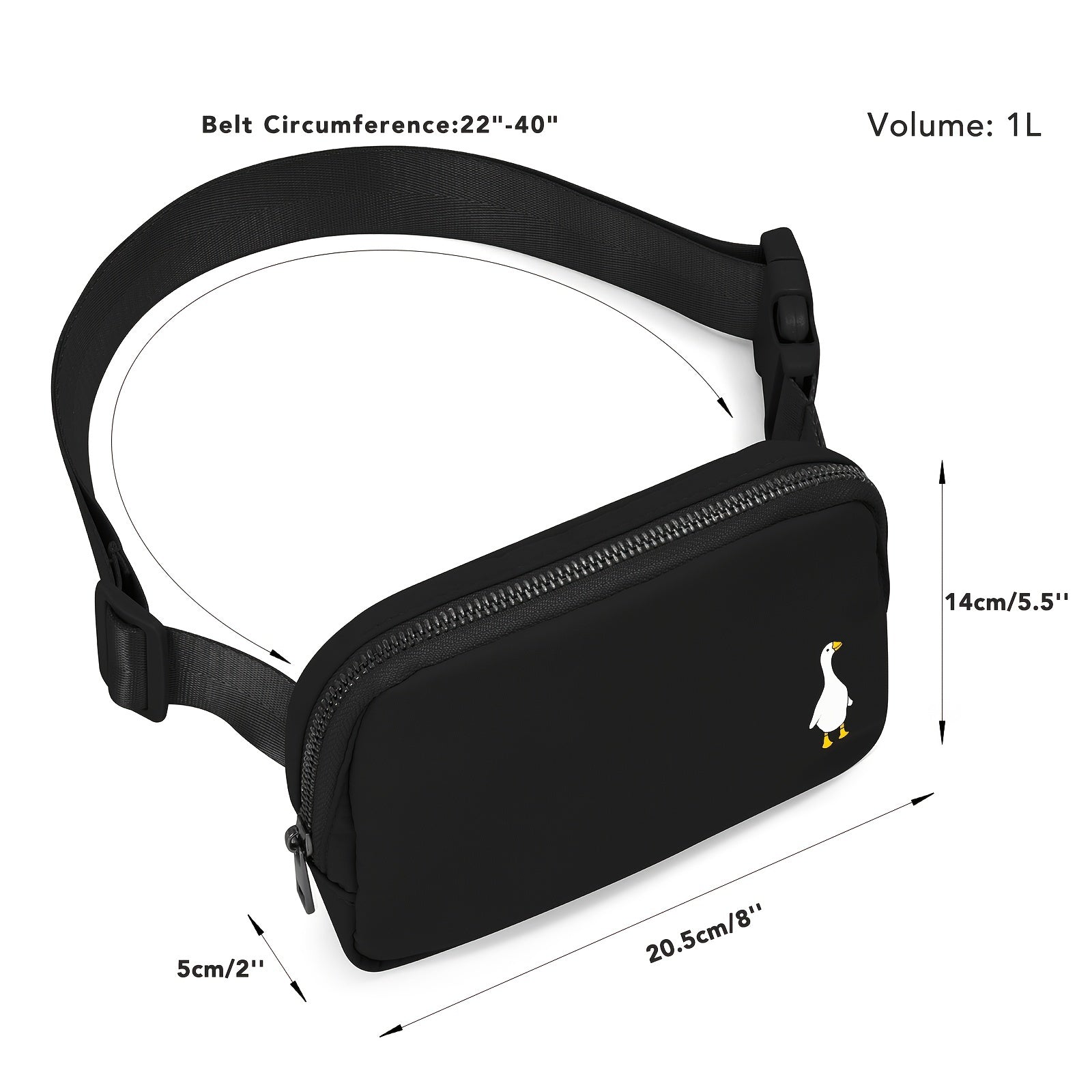 Adjustable Crossbody Bag for Exercise & Travel