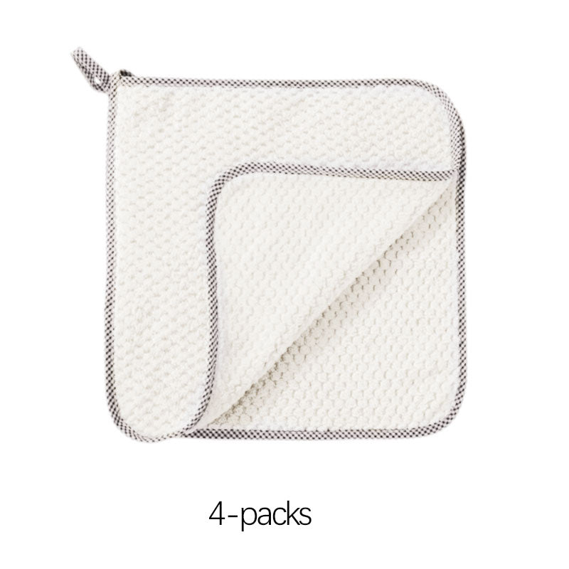 4pcs Thick Sanitary Cleaning Cloth Absorbent 9.84in