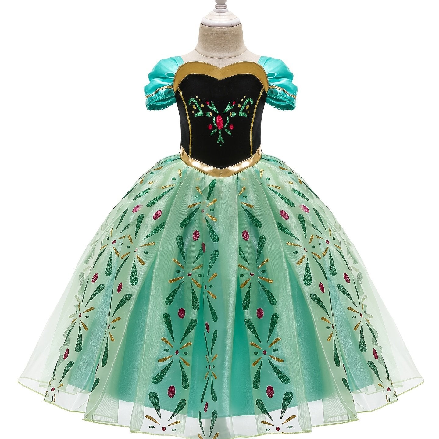 Girls Halloween Christmas Party Ball Gown