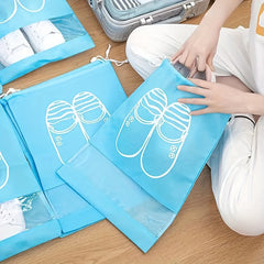 Portable Shoe Drawstring Storage Bag Non Woven Fabric Shoe Bag Dust Proof