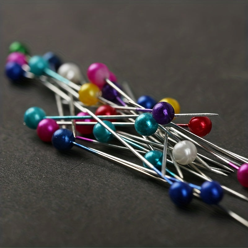 Boxed Pearlescent Positioning Needle 100 Pins