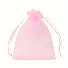 10pcs Organza Bags Drawstring Gift Bags Transparent Jewelry Holiday Party Bags