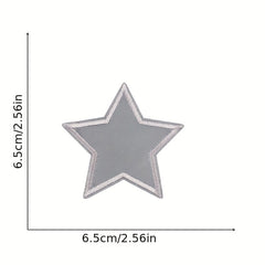 11pcs Night Effect Iron On Patches For Men Embroidered Applique Repair Patch