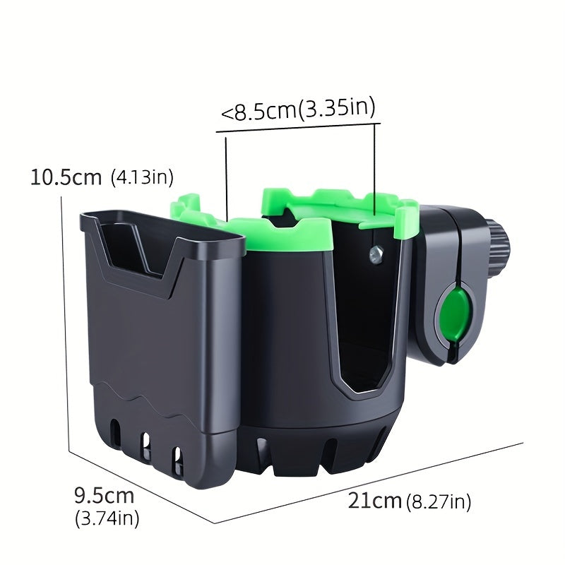 Universal Cup Holder & Hooks for Strollers Bikes