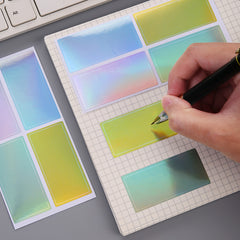 10pcs Large Laser Multifunctional Label Sticker Pack