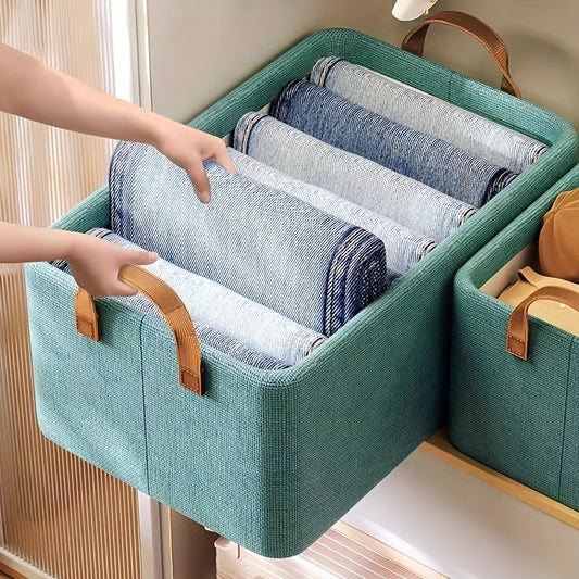 1PC Foldable Storage Box Large Capacity Clothes Trousers Storage Basket