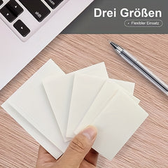 500 Transparent Sticky Notes 10 Packs Set for Reading Learning Office
