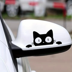 Lovely Cat Car Stickers for Motorcycle Car Rear View Mirror