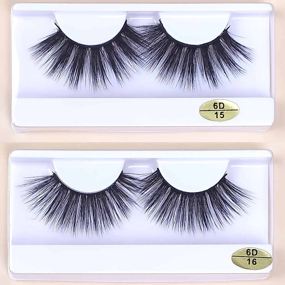 20 Pairs 25mm Mink Lashes False Eyelashes Pack - Long Dramatic Makeup