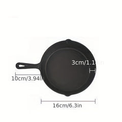 Cast Iron Skillet Frying Pan Pre seasoned Oven Safe Cookware