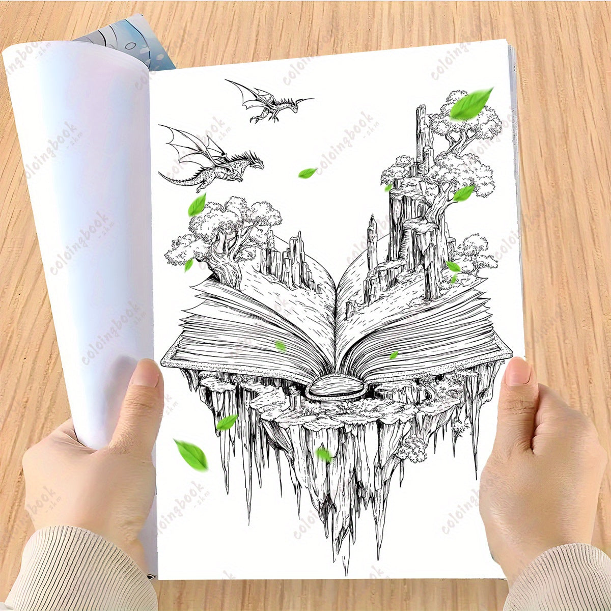Magic Book Painting Coloring Book Deluxe Edition - Adult Cover