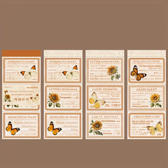 30pcs Butterfly Collage Memo Pad Retro Diary Decorate Paper