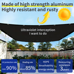 Rectangular Sunshade Sail for Outdoor Activities