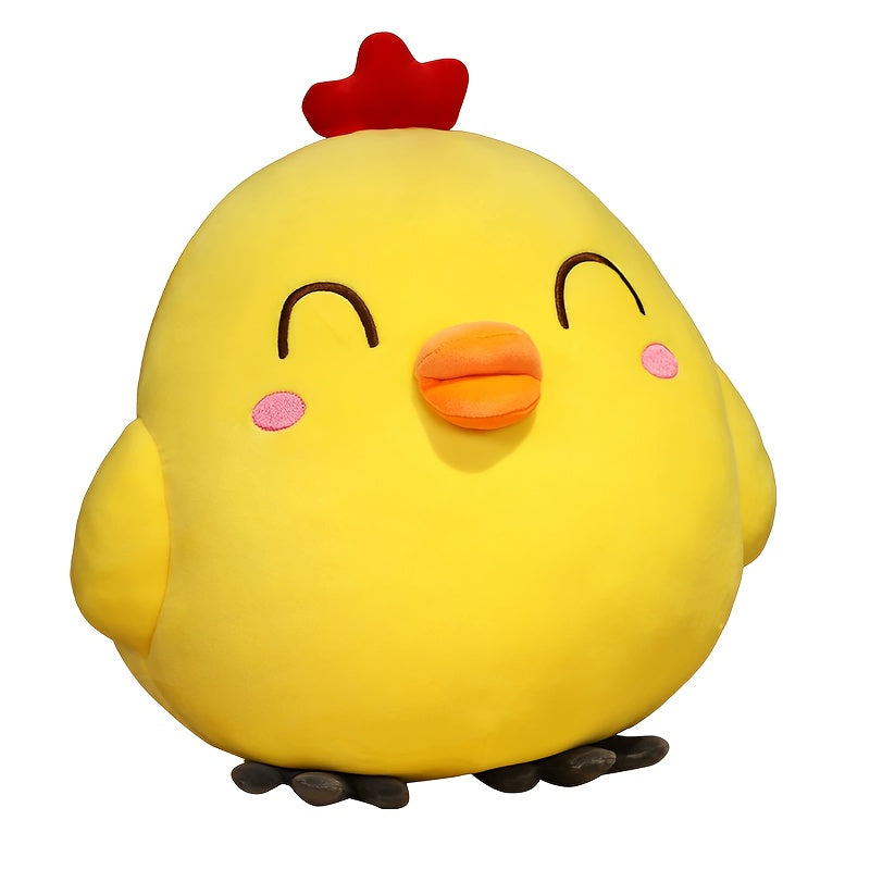 2pcs Yellow Chicken Plush Dolls Cartoon Animal Soft Fabric Perfect Gift
