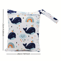 Rainbow Dolphin Print Small Wet Bag