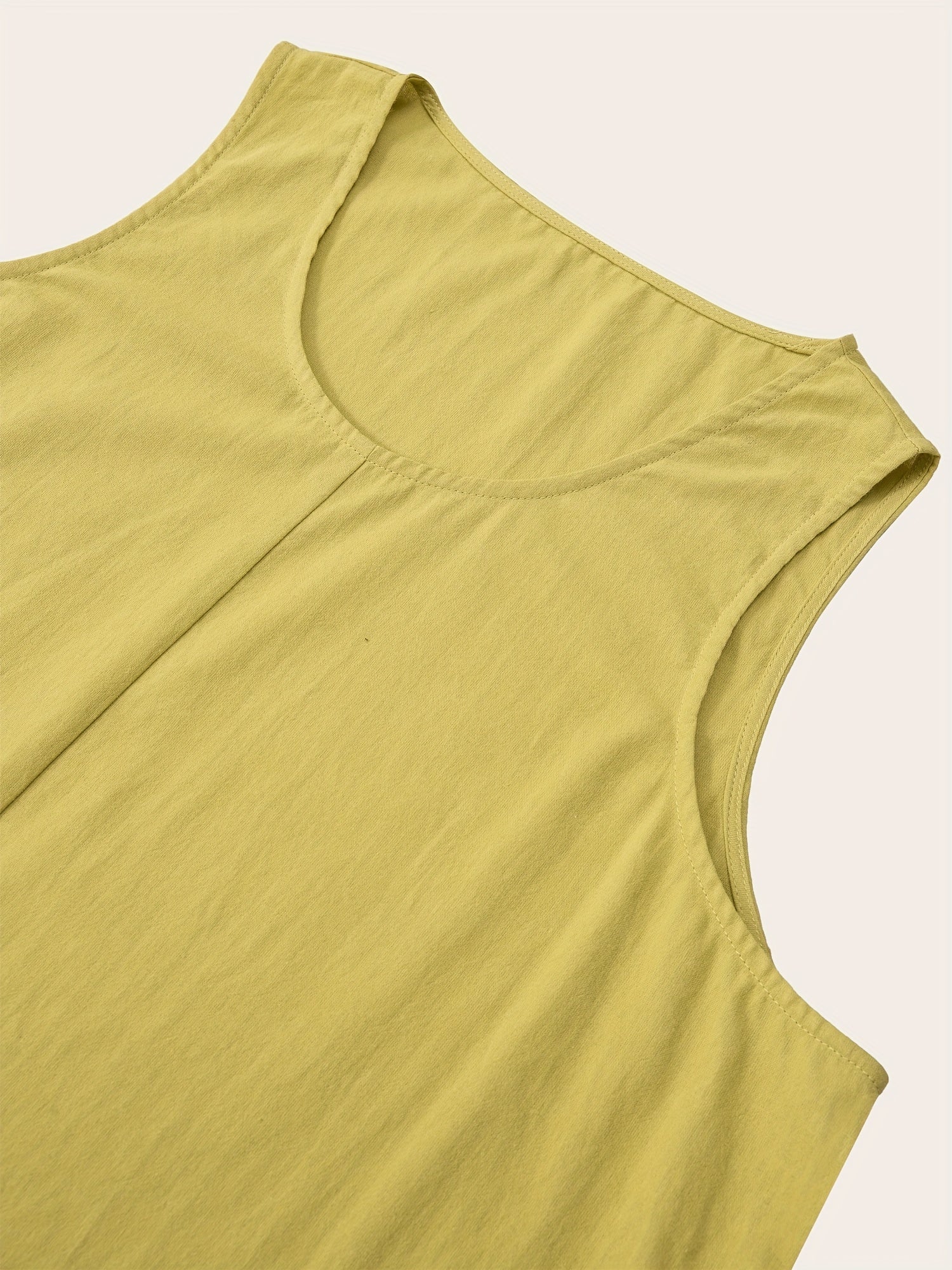  Casual Tank Dress with Pockets